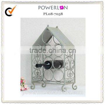 French Decorative Wall Wine Bottle Rack photo-2