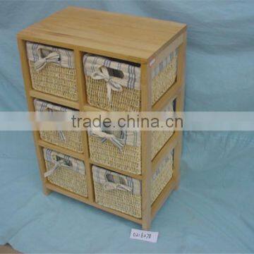 2016 Meierjia Wooden Storage Cabinet With 4 Wood Drawers