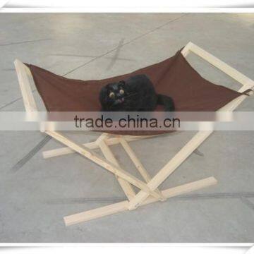 Cheap Cat Bed Hammock Wooden Frame Home House Nest Pet Swing Soft Seat