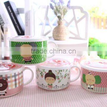 650ml ceramic bowl with lid 650ml ceramic bowl with handle 650ml ceramic bowl with lid and spoon