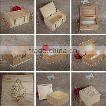 Small handmade business card wood storage box