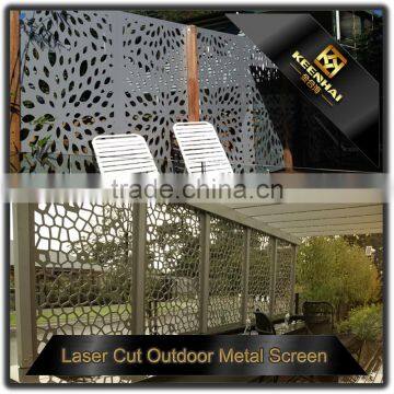 Villa Garden Decoration Powder Coated Laser Cut Metal Aluminum Garden Fence Panels photo-4