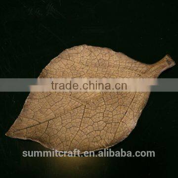 Artificial Oak Maple Leaf Shaped Resin Dry Fruit Tray photo-3