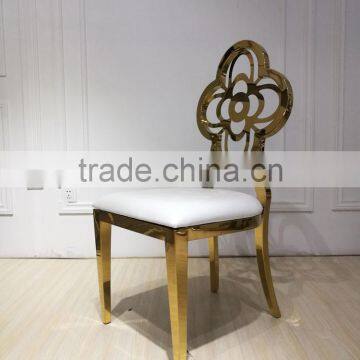 Modern Golden Wedding Chair Elegant Curves High Class Wedding Furniture photo-6