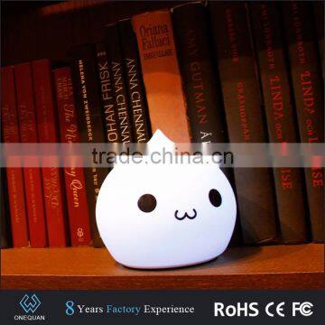 Promotional USB rechargeable children night light with warm white