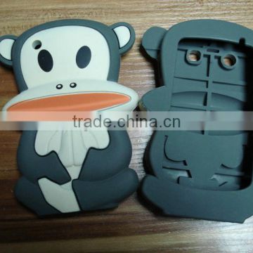 monkey design 3D silicone phone case/mobile phone case