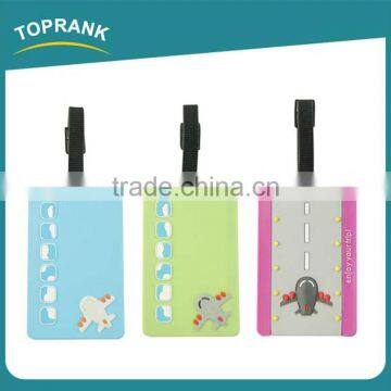 Toprank Cheap Price Customized Soft PVC Luggage Tag Printing Travel Baggage Tag Thermal Airline Luggage Tag photo-2