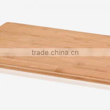 Low moq wholesale set of 3 thick bamboo chopping board with handle