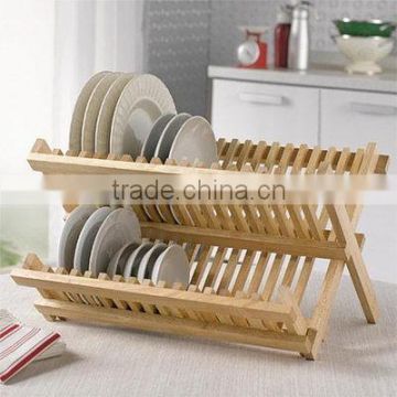 Nature color decorative the plate storage rack