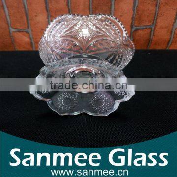 Hot Selling Sunflower Embossed Mini Glass Ice Cream Cup photo-2