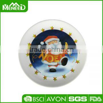 Promotional items good quality plastic melamine kids christmas plate