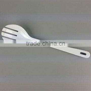 Different Size Fashion Style Durable Plastic White Melamine Salad Spoon photo-2