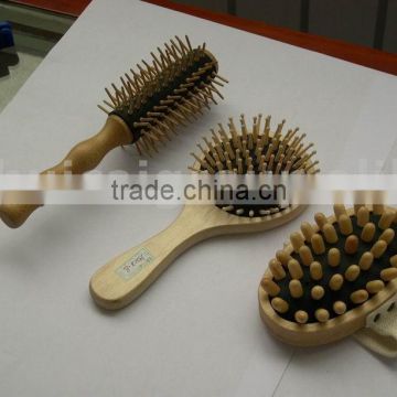 Wooden massage brush