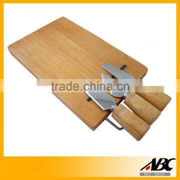 Pine Wood Cutting Board Cheese Board Set