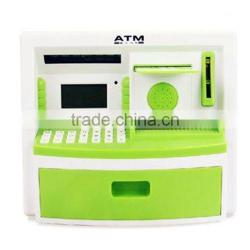 2015 Mini Children Kids Games Plastic Voice ATM Bank Toy Money Saving Banks From ICTI Dongguan Manufacturer photo-3