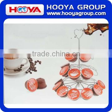 3-lay 240*310mm Heart Rotary Coffee Capsule Stand