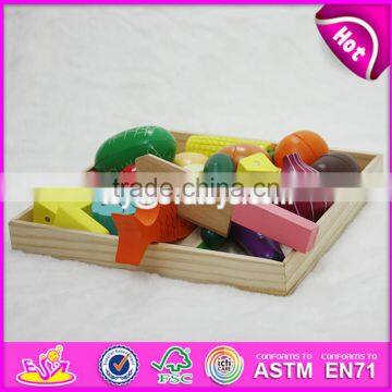 2017 Top Fashion Children Cutting Wooden Food Toys W10B173-S photo-5