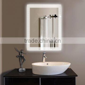 Led Smart Mirror Bathroom with Carved Wooden Mirror Frames