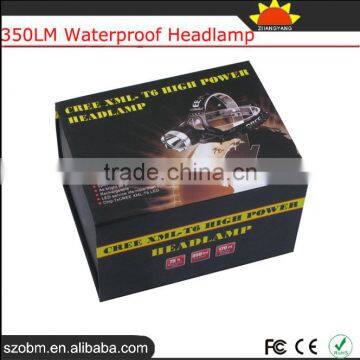 KC-002B 350LM XML T6 Waterproof Head Lamp Led Rechargeable Headlamp Headlight With Zoomable Headband photo-6
