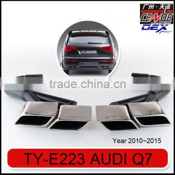 auto tuning stainless steel muffler tip for Audi Q7