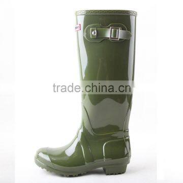 Dripdrop Waterproof Knee High Tall Europe Style Slim Colorful High Quality Women Gumboots Rain Boots photo-3