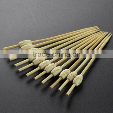 Cocktail /appetizer bamboo beaded picks swizzle stick NBT001