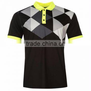 New style 100% polyester & custom sublimation men polo t shirt