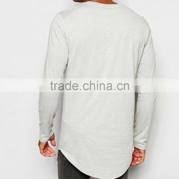 Curved Hem Shirt for Men's photo-2