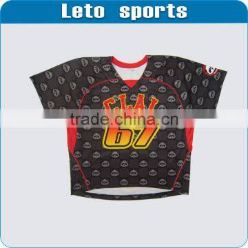 Customized Made polyester lacrosse jersey 2013 manufacturer