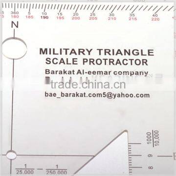 Kearing Brand Manufacture Aviation Square Protractor,combination Square Set Protractor,super Quality Military Square Ruler#KMP-4 photo-2