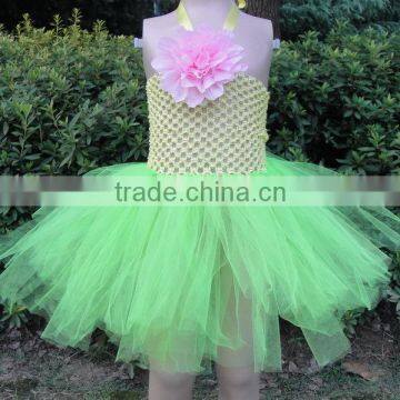 Fancy Dresses for Baby Girl Baby Girls Mini Skirt Crochet Top Tutus With Flower photo-4