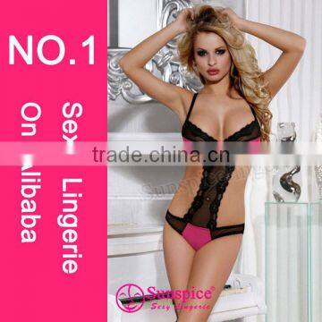 2015 High quality hot sales seduction lingerie lingerie lace Women Sexy Lingerie Teddy