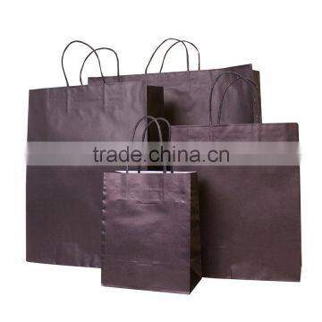 Kraft Paper Bags With Paper Handles With 100% Solid Color Printing photo-3