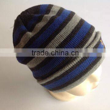 Acrylic and Polyester Soft & Warm Lovely Boy's Fashion Kids Knit Hats Factory photo-3