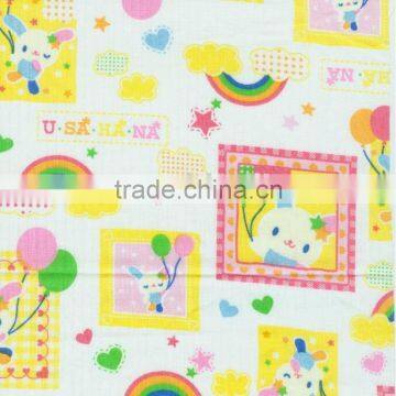 printed empty stripe fabric for children's summer clothes