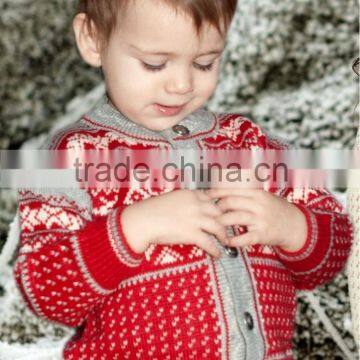 Wool Sweater Design for Boys Reindeer Wool Cardigan photo-5