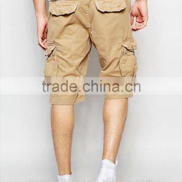 2016 Men's Burmada Style Khaki Twill Cotton Cargo Shorts photo-2
