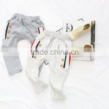 Spring Boy Pants Children Stripe Cotton Stretch Pants Haren All-match Trousers photo-3