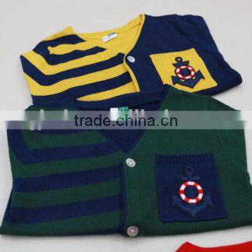Patch-color Sweater for Kids Children Knitted Fringe Sweater photo-2