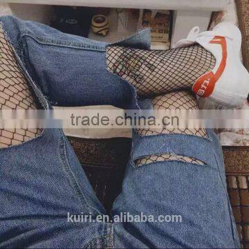 WS-49 Lady Women Sexy Pantyhose Mesh Fishnet Nylon Tights Long Stocking Jacquard Step Foot Seam Pantyhose High Over Knee Socks photo-5