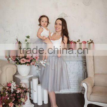 Pretty Set Of Matching Mother Daughter Tutu Dress Short Mini Skirt +Tank+Tops photo-4