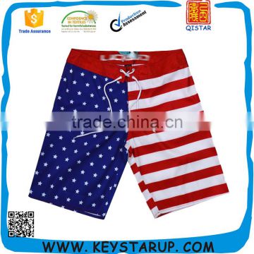 China Custom 4 Way Stretch American Flag Board Shorts