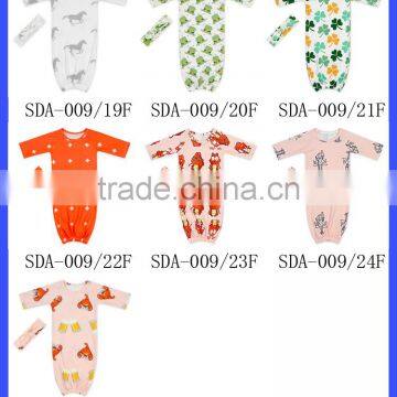 Wholesale 100% Cotton Kids 2pcs Sets Cute Animal Pattern Printed Baby Sleeping Bag With Headband photo-6