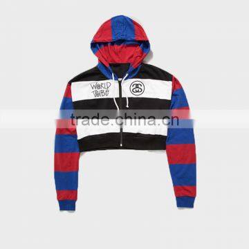 Women Stripe Hoddies Sexy Sportswear photo-4