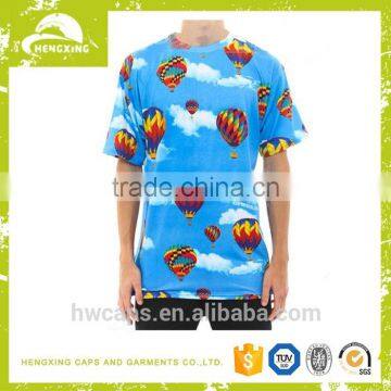 New model wholesale custom all over print t shirt screen printing