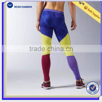 Spandex Sexy Colorful Sublimation High Waist Women Sport Legging