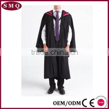 Wholesale Black Robe Choir Uniform Master Graduation Gown photo-2