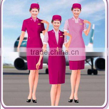 Airline Stewardess Uniform,hot Tailored Polyester Stewardess Uniform photo-2