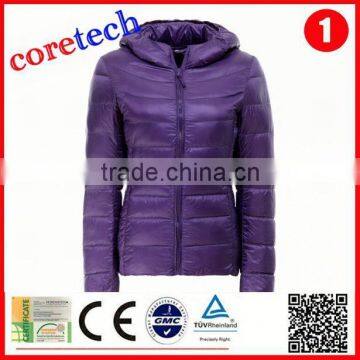 breathable waterproof cheap down jacket for the winter factory