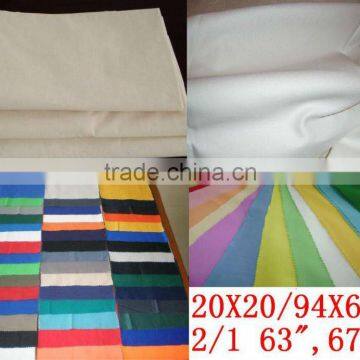 T/C POLYESTER/COTTON 65/35 20X20/94X60 2/1 63",67"